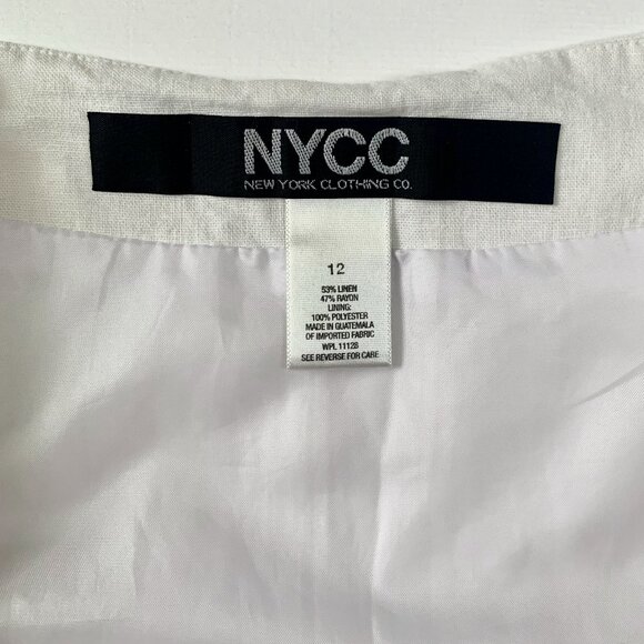 NYCC Linen Long Skirt White Coastal Cowgirl Grandma Fairy Balletcore Cottagecore - Picture 6 of 10
